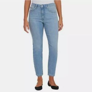 Ella moss High rise slim straight ankle jeans